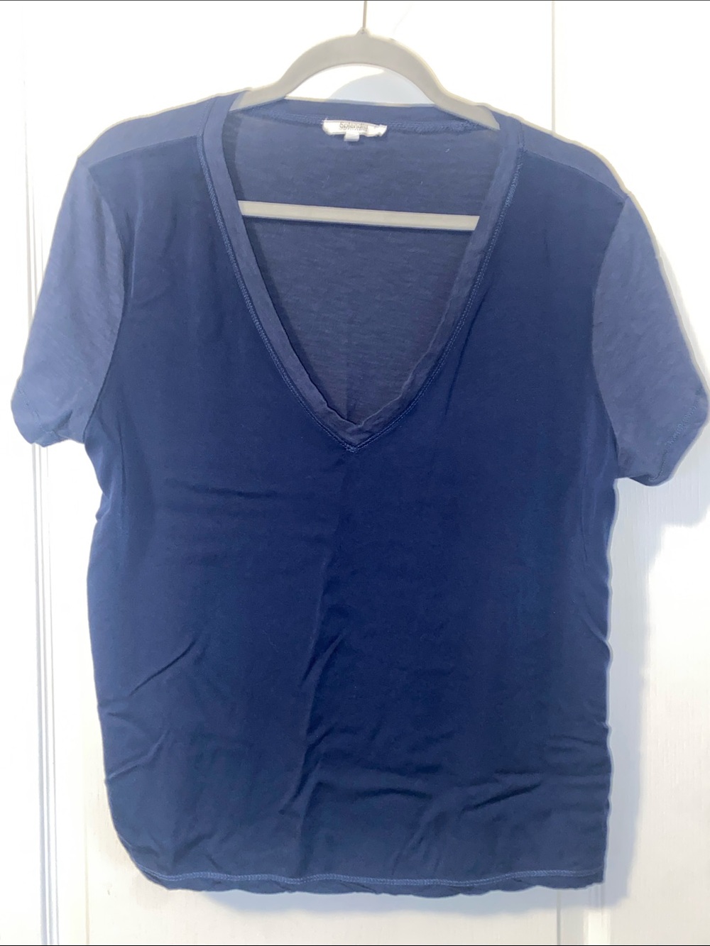 Splendid Navy V-Neck Short Sleeve Tee